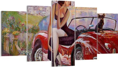 Produktbild von Bild auf Leinwand - Leinwandbild - frau modern - 160x85cm - Wand Bild - Wanddeko - Wandbilder - Leinwanddruck - Bilder - Kunstdruck - Wanddekoration - Leinwand bilder - Wandkunst - EA160x85-3468