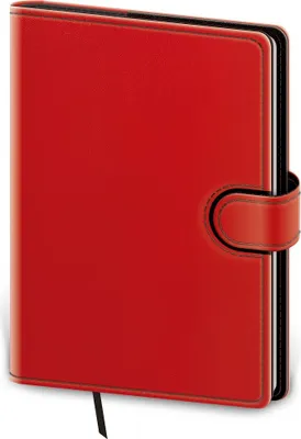 Immagine prodotto di Flip A5 quaderno a righe - rosso/nero, 14,5 × 20,5 cm