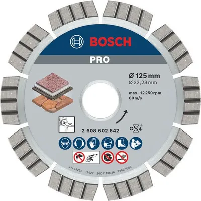 Produktbild von PRO Multi Material Diamanttrennscheibe, 125 x 22,23 x 2,2  mm