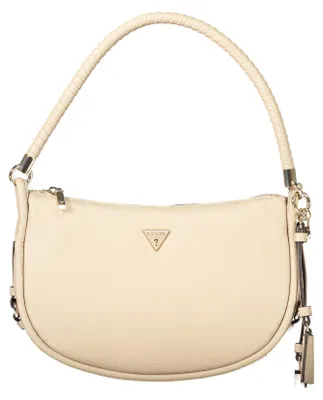 Produktbild von Elegante Damenhandtasche Beige mit Schlüsselanhänger und Logo-Details