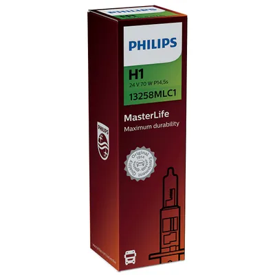 Image de Philips H1 24V 70W P14,5s MasterLife C1 1st.