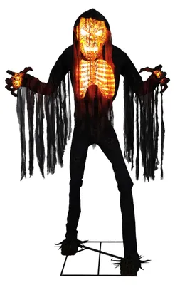 Produktbild von Smoldering Ghoul Halloween Animatronic mit Bewegung, Sound & Licht 230 cm