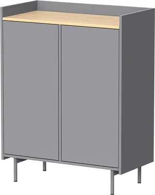 Immagine prodotto di Credenza Vicco Velina Grigio 80 x 103 cm con 6 scomparti, Model 56416