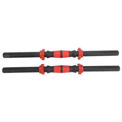 Zdjęcie produktu dla Drążki do hantli, uchwyty do hantli, drążki do hantli 50 cm, drążki do hantli z nakrętkami, uchwyty do hantli do podnoszenia ciężarów, sprzęt fitness
