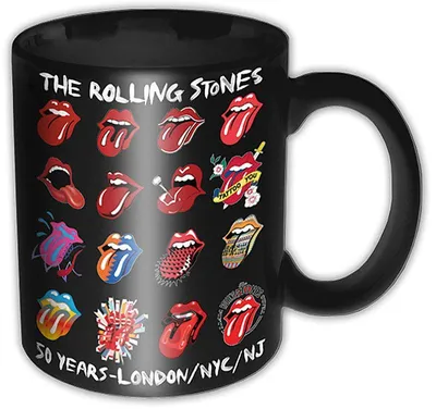 Imagen del producto de Taza de The Rolling Stones - Evolución del logo