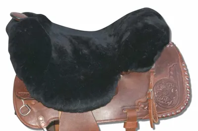 Produktbild von AMKA Westernsattel Sitzbezug mit Hornausschnitt aus Wolle in Schwarz
