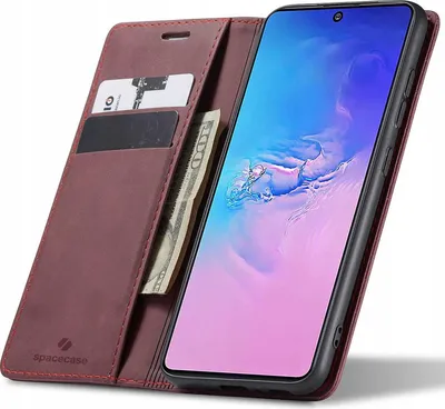 Image de SPACECASE Etui portefeuille pour Galaxy S10 Lite Rouge