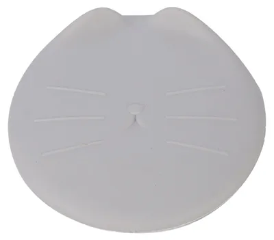 Produktbild von Tierfutterdosendeckel Universal TPR 3 in 1 Hundekatzenabdeckung zur Aufbewahrung Grau