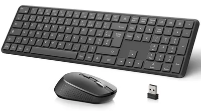 Productafbeelding van Draadloos toetsenbord en muis AZERTY 2,4 GHz voor Windows