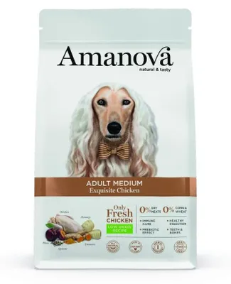 Produktbild von Amanova Medium Hühnchen Hundefutter