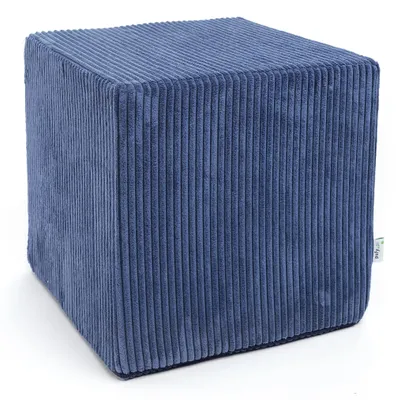Obrázek produktu pro Ecopuf, Sedací Taburet, Taburet Z Manšestru, Čtvercový Taburet, 40x40cm