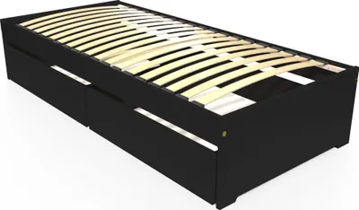 Immagine prodotto di Letto con cassetto 90x190 Malo - Nero