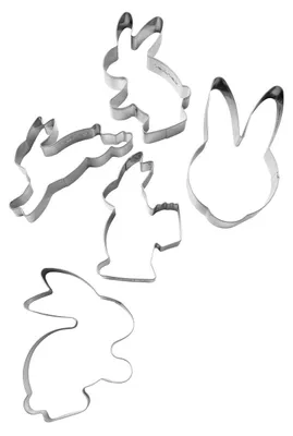 Immagine prodotto di Zenker Set di 5 tagliabiscotti a forma di coniglietto pasquale