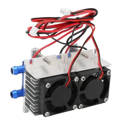 Produktbild von Chłodnica termoelektryczna Peltiera, system chłodzenia Peltiera, chłodnica półprzewodnikowa 12 V, chłodnica lodówki DIY, zestaw do samodzielnego montażu systemu chłodzenia, termoelektryczna chłodnica Peltiera