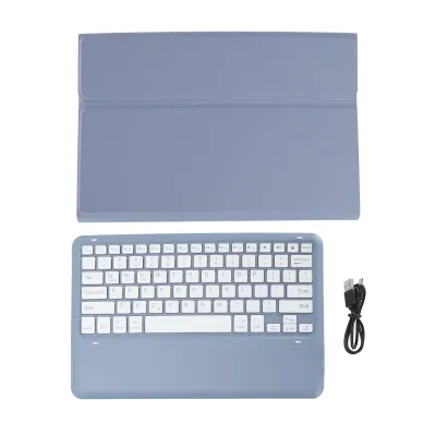 Obrázek produktu pro Kryt klávesnice pro tablet Tab P12 12,7" (2023), nastavitelný kryt z TPU s magnetickou odnímatelnou klávesnicí – fialový (TB370FU, TB371FC)