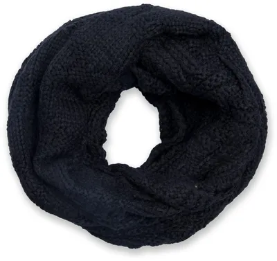Produktbild von styleBREAKER Uni Strick Loopschal mit Gitter- und Rippenmuster, Uni Feinstrick Schlauchschal, Winter Strickschal 01018155