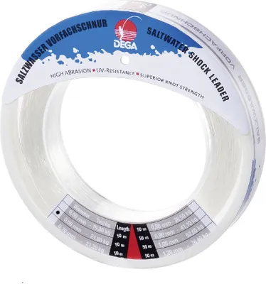 Produktbild von Dega Saltwater Vorfachschnur 50m 0,60mm 19,8kg Shock Leader