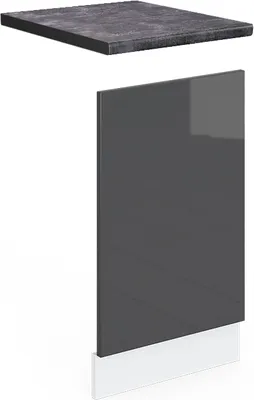 Produktbild von Frontblende Vicco R-Line Anthrazit Hochglanz 45 cm , AP Anthrazit, Model 45647