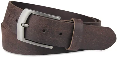 Produktbild von Ledergürtel aus echtem Büffelleder, GERMANY, Gürtel für Damen und Herren, 3,8 cm breit, Dunkelbraun, Größe 105
