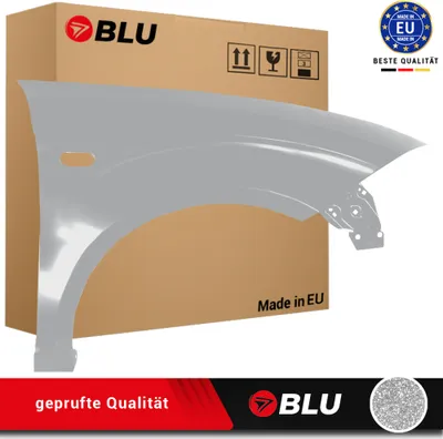 Zdjęcie produktu dla BLU Błotnik pasujący do Seat Altea 5P1/5P5 LS7Y Prawy Srebro Grau Luna | 2004-2015 | Przedni Przód | Lakierowany | Gotowy do montażu | Stal
