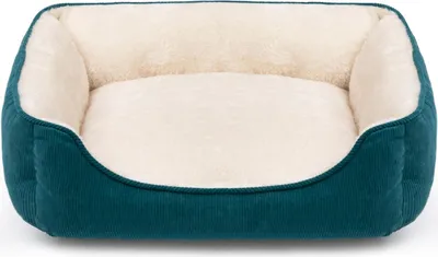 Produktbild von Weiches Haustierbett - Katzenbett und Hundebett - Grün - 55 x 45 x 15 cm