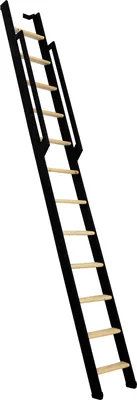Produktbild von Minka Wangentreppe Strong 290cm max. Geschosshöhe Fichte schwarz