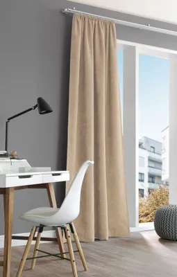 Produktbild von Vorhang Rustico Thermochenille Struktur uni natur 142x245cm (BxH)