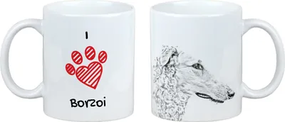 Produktbild von Barsoi, Russischer Jagdwindhund, Barzaia - Tasse mit Hund, entzückende Tasse mit Grafik, Geschenk mit Ihrem Foto von der Marke Art-Dog