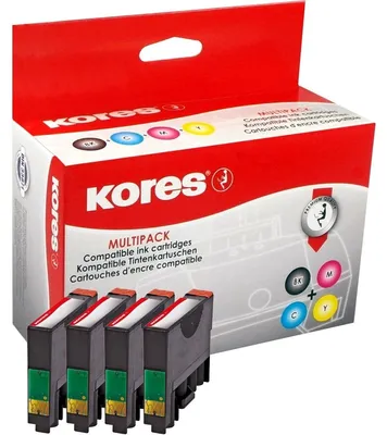 Produktbild von Kores G1607KIT, Foto schwarz, Foto zyan, Foto magenta, Fotogelb, Multipack