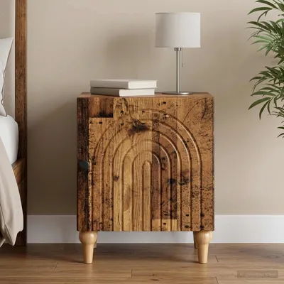 Obrázek produktu pro vidaXL Noční stolek ze starého dřeva 43 x 34,5 x 50 cm, dřevotříska