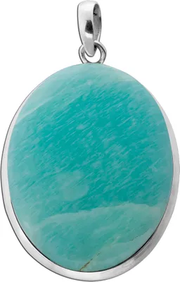 Produktbild von Amazonit Anhänger Silber hellblauer Edelstein 57.5ct