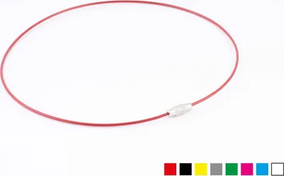 Produktbild von Drahtseil, verschraubbar, 10cm, mehrfarbig, 8-teiliges Set