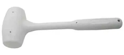 Image de MARTEAU ET MANCHE EN CAOUTCHOUC BLANC 500 g