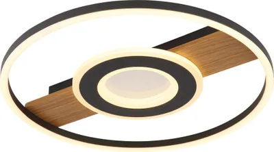 Immagine prodotto di Globo Lighting plafoniera in metallo effetto legno, LED