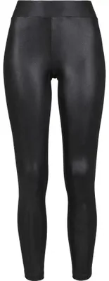 Zdjęcie produktu dla Damskie legginsy Urban Classics Ladies z imitacji skóry, czarne – XS