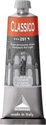 Obrázek produktu pro Maimeri Classico Olejová barva Permanent Red Light 60 ml 1 ks