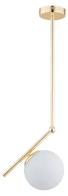 Obrázok produktu pre Závesná lampa LIBERTY, zlatá a biela, 1xE14x10W, kov, rozmery: 68x15x24 cm, IP20, Alfa