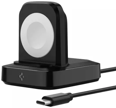 Obrázok produktu pre SPIGEN PF2002 POWERARC bezdrôtová nabíjačka pre Apple Watch, čierna (000CH25522)