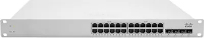 Produktbild von Cisco Meraki MS320-24P, Managed network switch, L2, Gigabit Ethernet (10/100/1000), RJ-45, IEEE 802.1ab,IEEE 802.1D,IEEE 802.1p,IEEE 802.1Q,IEEE 802.3ad, 8000 Eintragungen