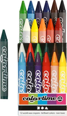 Image de Mettez des craies de couleur, 12 couleurs
