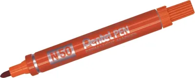 Produktbild von Permanentmarker 2mm Rundspitze orange Packung mit 12 Stück