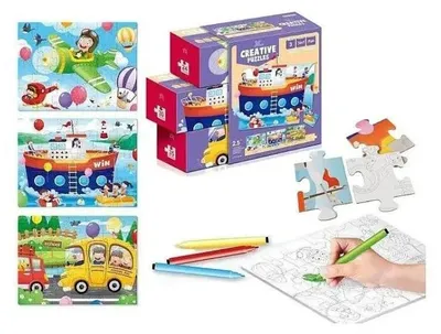 Image de Puzzles à colorier MIX - ADAR