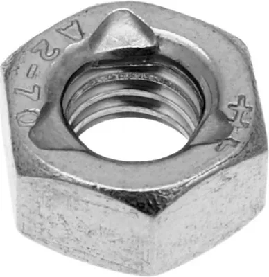 Image de Écrous DIN980 M6 6 pans autobloquants acier inoxydable A2 (100 pièces)