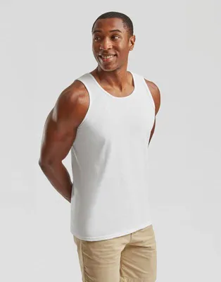 Produktbild von Fruit Of The Loom Tank-Top Herren VALUEWEIGHT ATHLETIC VEST weiß M