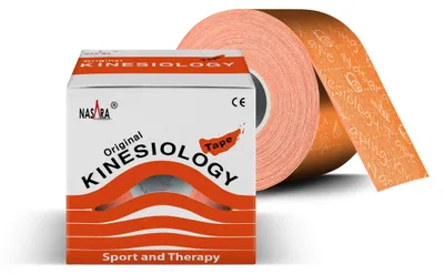 Produktbild von NASARA Kinesiologie Tape (5cm x 5m) in Orange