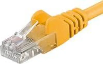 Produktbild von PREMIUMCORD Patchkabel UTP RJ45-RJ45 CAT5e 3m gelb (sputp03Y)