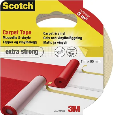 Obrázok produktu pre Scotch 42020750 Teppichklebeband extra stark 50 mm x 7 m weiß