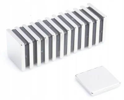 Image de Aimant néodyme MP£ 15x15x2 N38 jeu de 5 pièces
