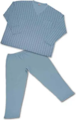 Produktbild von Übergrößen Schicker Pyjama HONEYMOON Blau 4XL