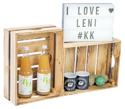 Produktbild von 2er set Gemüsekiste Leni geflammt